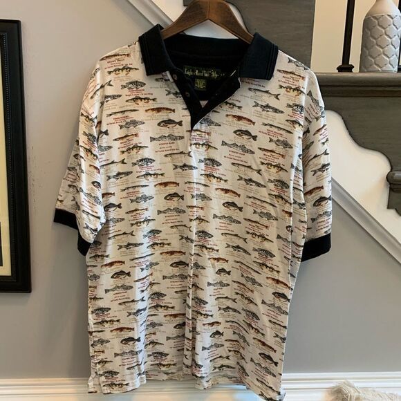 Knights of Round Table Fish Species Polo Shirt LT - Picture 1 of 4